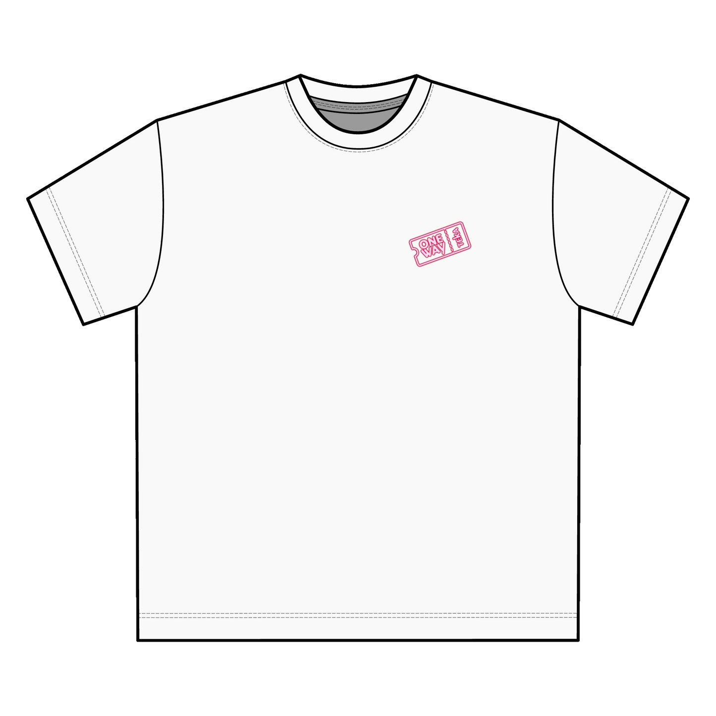 oneway tee (white)
